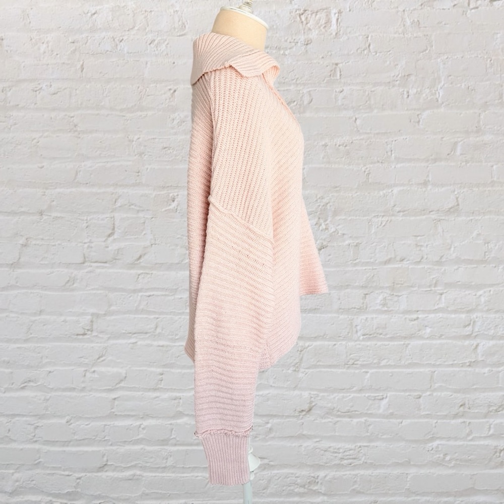 Free People Marlie Pullover Ribbed Sweater in Pink - Picture 9 of 15